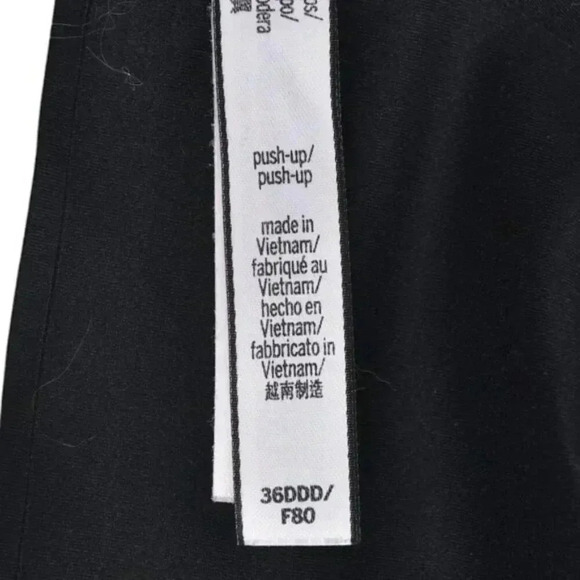 Victoria's Secret  Smooth Push Up Bra Black Size 36DDD - Picture 8 of 8